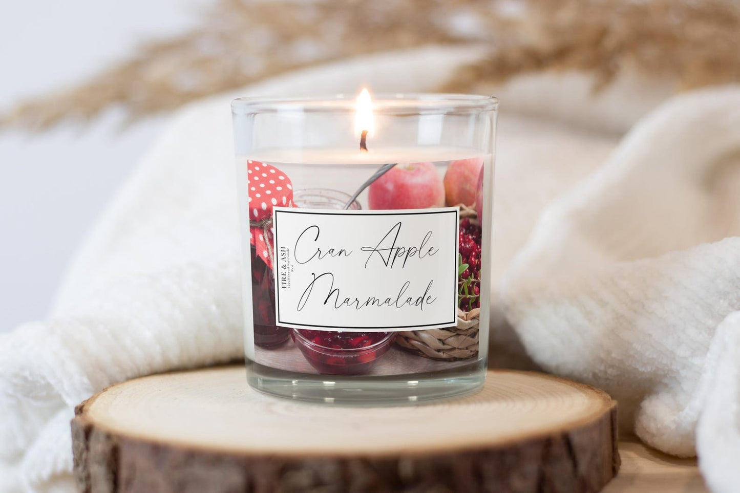 Cran Apple Marmalade - Hand-Poured - Soy Wax Candle - 10oz