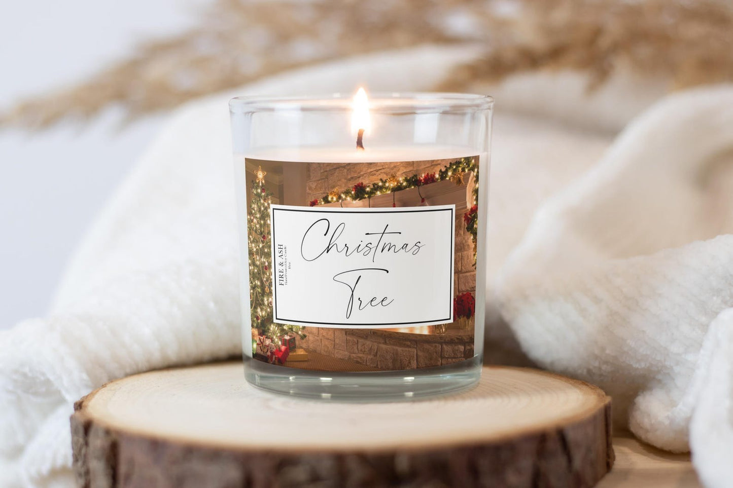 Christmas Tree - Hand-Poured - Soy Wax Candle - 10oz